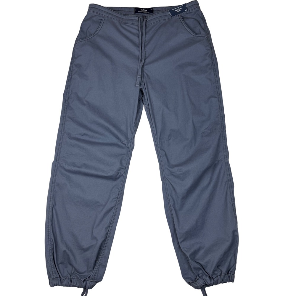 NWT Hollister Parachute Baggy Pants Men Large 35x29.5 Adjustable Rise Jogger Y2K